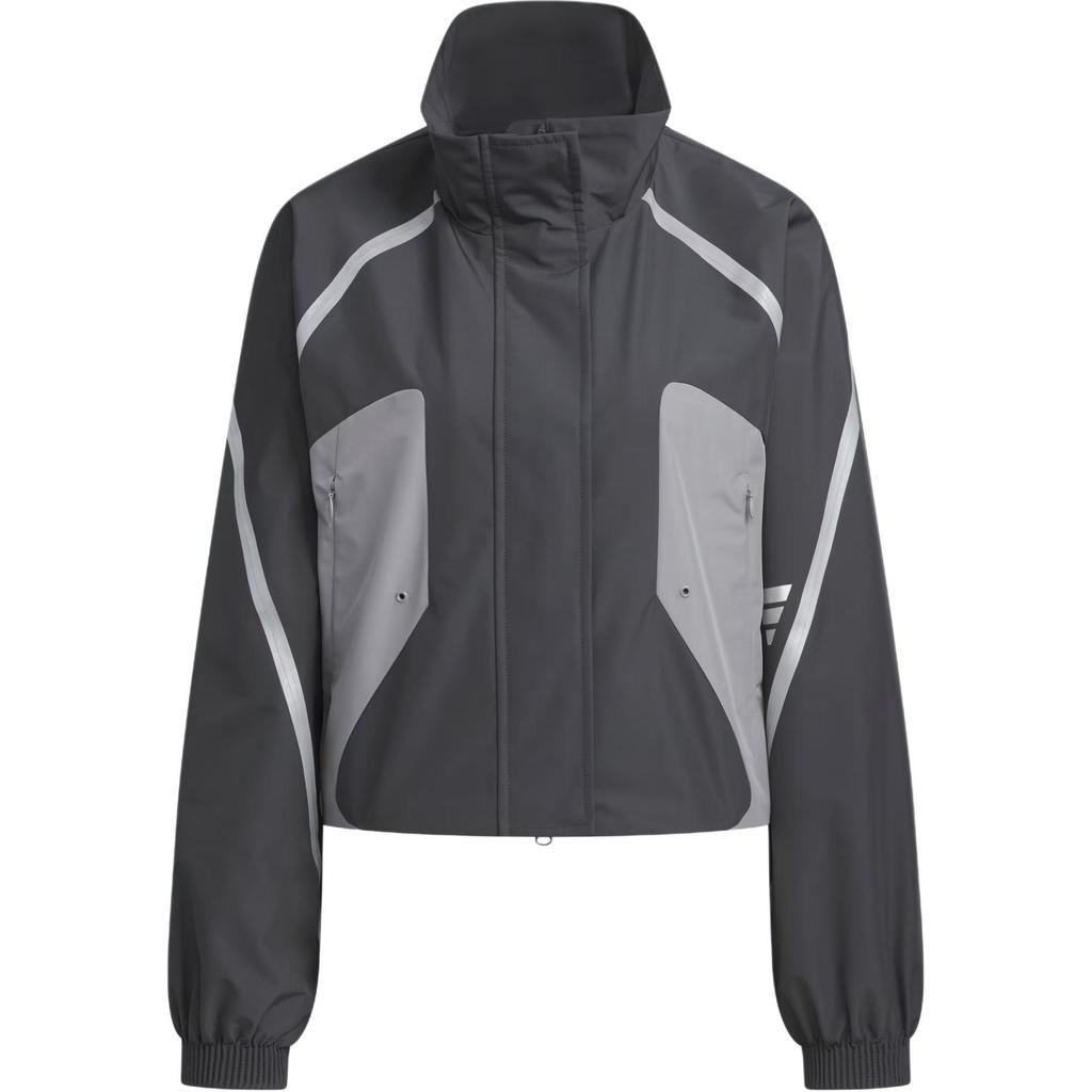 Adidas Fustl WP Jkt2 Stojánek Volný Volný Neformální bunda Dámské Bundy Uhlově černá JM6194