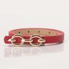 Women's Belt Alloy Buckle Versatile Dress Decoration Belt Niche Jeans Belt Pu Thin Belt