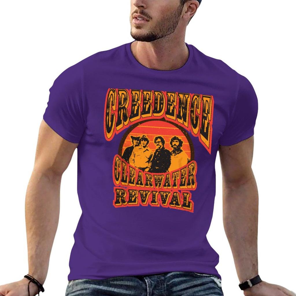 Creedence Clearwater Revival T Shirt T-Shirt New Edition Anime Stuff Oversizeds Mens Graphic T-shirts Funny