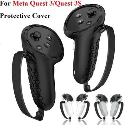 With Hand Straps Controller Handle Case Sleeve for Meta Quest 3/Quest 3S VR Accessories