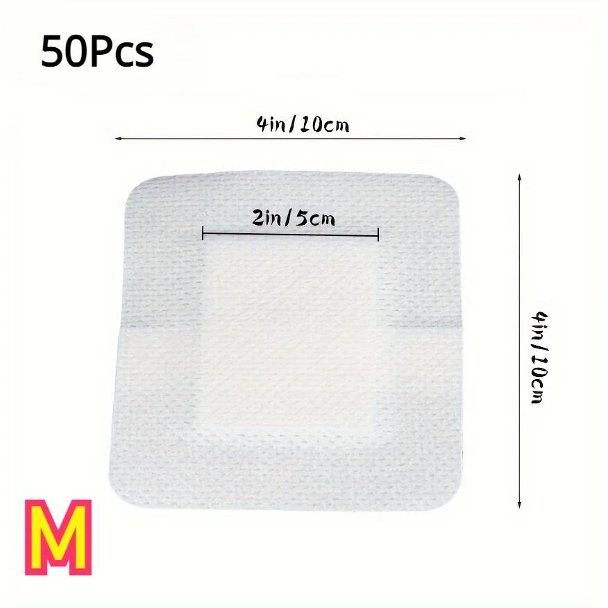 100/50pcs Wound Dressings, Breathable Edge Gauze Pads, Latex Free Bandages, Self-adhesive Wound Dressings Health Care