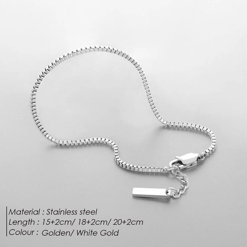 Schlangenknochen-Herrenarmband aus Edelstahl