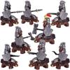 New MOC LOTR Soldier Dwarf Army Figures Armor Guard Warrior Medieval Knights Building Blocks Bricks Toys Gifts