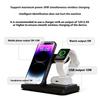 3 In 1 Wireless Charging Holder Stand Rack with Strong Magnetic Grip Antiscratch Surfaces for Smartphones Watches Earbud