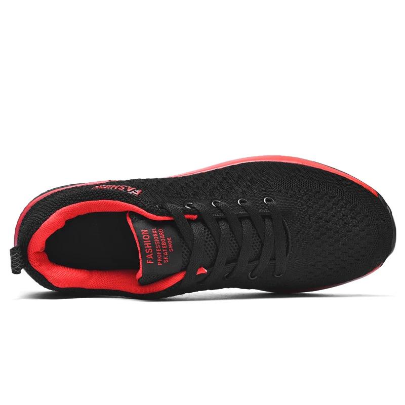 Fashion Black Red Running Shoes Couple Breathable Light Sports Sneakers Men Gym Shoes Tenis Masculino Men's Sandals Summershoes Hombre