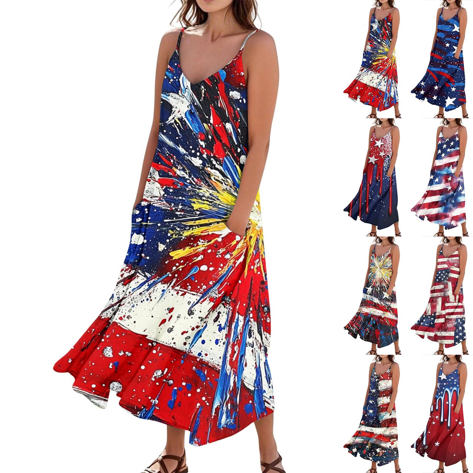 

Women s Summer Dress Casual Loose Long Beach Vacation Dresses L