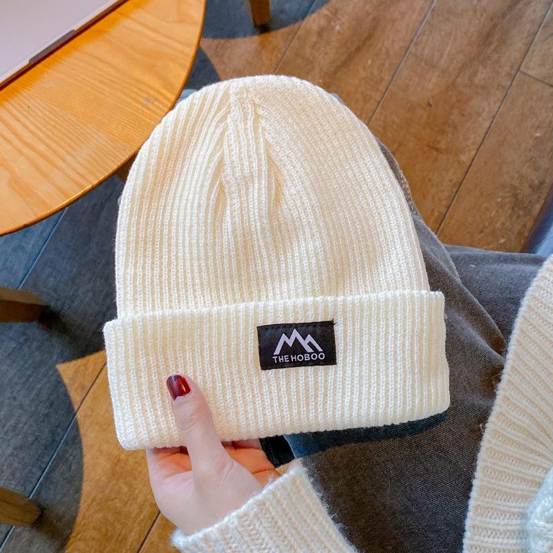 Trendy brand hats, men's and women's wool hats, autumn and winter knitted hats, couples, street thickened thermal ear hats, cold hats