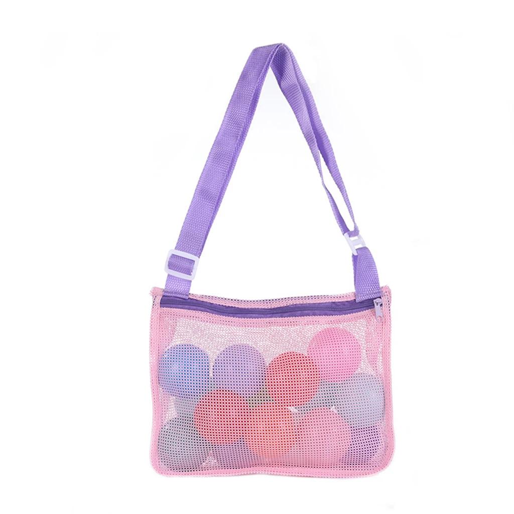 Outdoor Beach Mesh Bag Childen Sand Away Foldable Protable Baby Beach Toys Clothes Bags Kids Toys Storage Sundries Organizers