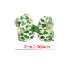 Green Shamrock St. Patrick's Day Handmade Children's Bow Hair Clip