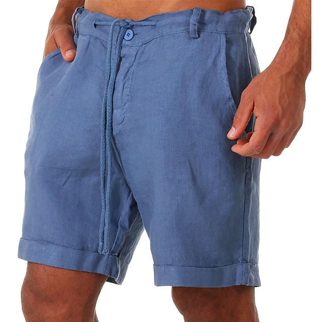 Bequeme Sommer-Herrenshorts mit feuchtigkeitsableitendem Stoff für Yoga und Fitness