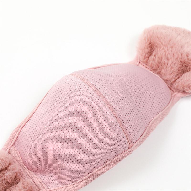 Winter Warm Face Mask with Earmuffs Windproof Motorcycle Cycling Ski Mask Women Men Hiking Riding Masks Sports Thermal Headwear