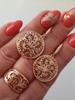Golden Texture Women's Rings High Glossy Hollow Leaf Rings Vintage Costume Jewelry