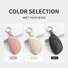 Interior Mouldings Leather Car Key Case Cover Protector Shell Fob Accessories For MG 4 2023 Mg4 Ev MG HS GT ZS EV ZX MG5 MG6 3 B