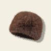 Warm and environmentally friendly fur hat for women, autumn and winter cold protection ear protection bucket hat