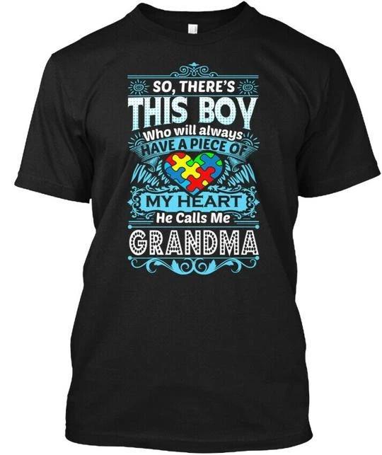 He Calls Me Grandma Autism Awareness TTshirt 4XL