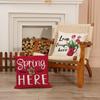 New Floral Letter Print Pillow, Simple and Versatile, Living Room Decoration, Sofa Cushion, Bedroom Bedside Cushion