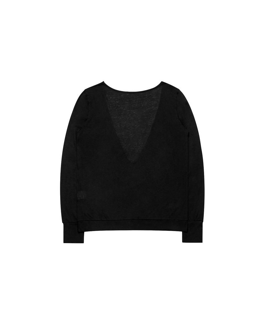 Tinsi Blur Flip Long Sleeve Tee (Black)