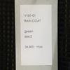 Brand new VAST222 18ss V181-01 RAIN COAT Made in Japan Raincoat Men's Used