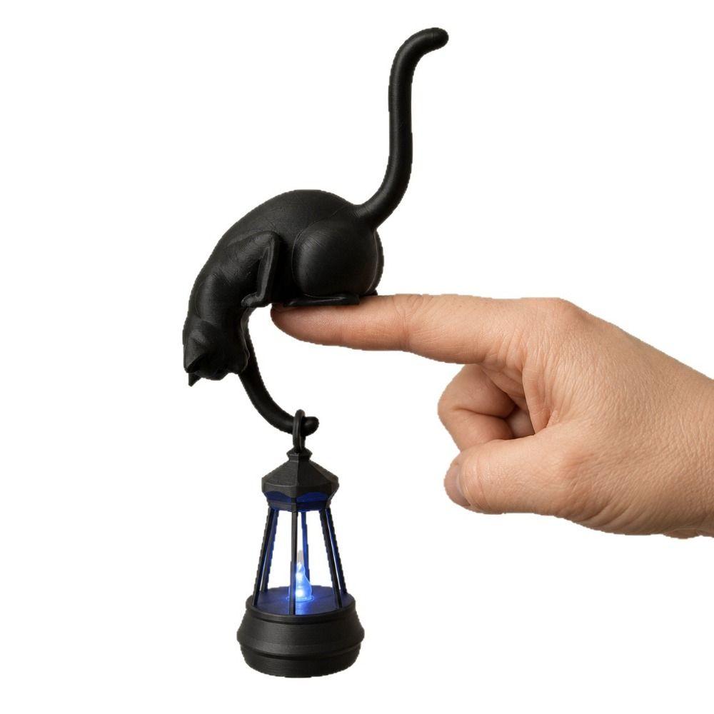 Inverted Hanging Cat-Shaped Wall Hook Cute Bookshelf Lantern Bookshelf Decoration