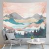Karda Sunrise Mountain Print Pattern Tapestry Home Living Room Bedroom Wall Decor Backdrop Cloth Tapestry