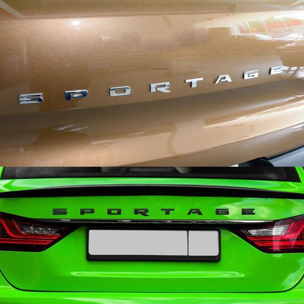 SPORTAGER Logo Aufkleber Für SPORTAGER Auto Hinten Stamm Abzeichen Aufkleber Auto Front Hood Emblem Aufkleber