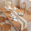 Simple And Light Luxury Table Runner Cotton Jute Splicing Bohemian Style Table Runners With Tassels Dining Home Table Decoration