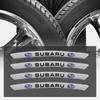 4Pcs Car Wheel Rim Stickers Auto Tire Decorative Decals Emblem For Subaru Impreza Legacy WRX STI BRZ Forester Outback Valve Cap Y11