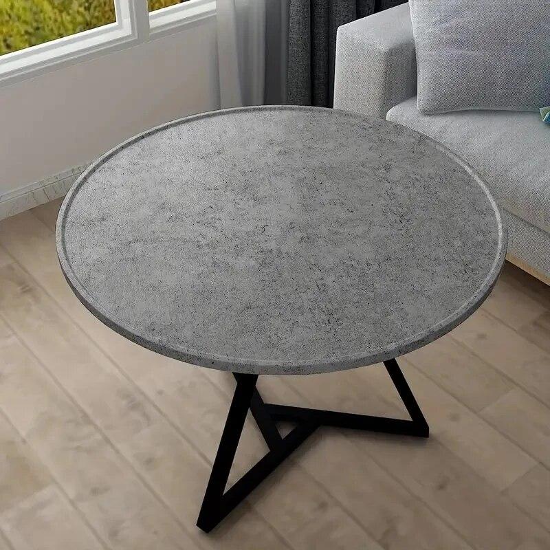 1 Roll Self-Adhesive Wallpaper, Cement Gray Textured Contact Paper, Peel And Stick, Waterproof Removable Living Room Kitchen Bed