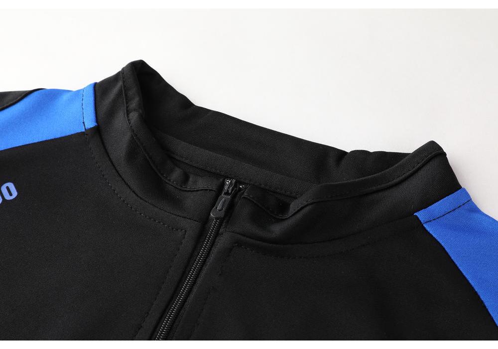 Unisex Half-Zip Long-Sleeve Football Training Set for Kids & Adults