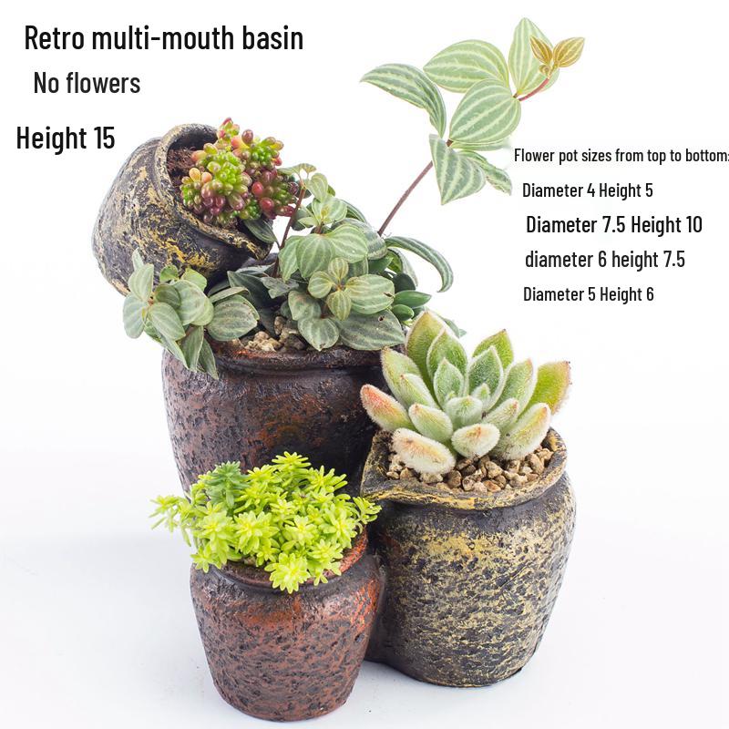 Extra-Large Hanging Succulent Pot: Multi-Diameter Micro-Landscape Decoration