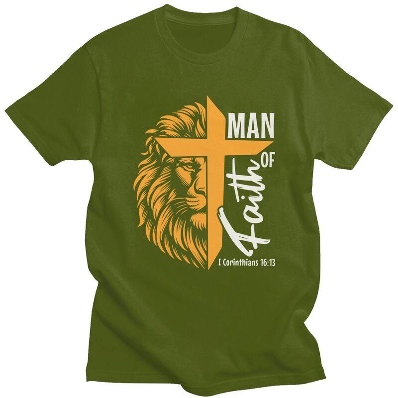 Custom Man Of God Tshirt for Men Short Sleeves Leisure T Shirt Fashion Tshirts Loose Fit 100 Cotton Tees Gift Idea