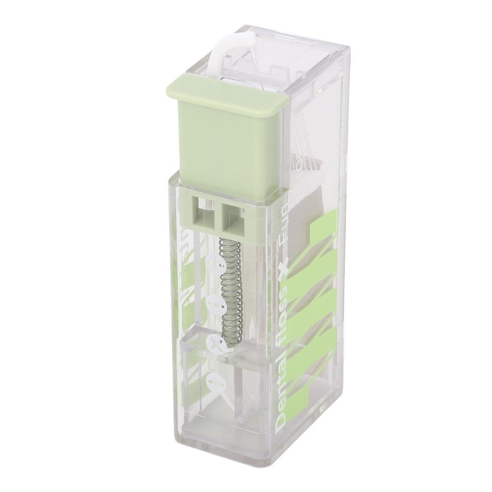 

3 Pcs Refillable Floss Pick Case Portable Floss Pick Holder Automatic Toothpick Dispenser Travel зелений