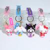 Cartoon Style Silicone Keychain Pendant For Students And Couples Cute Souvenir Gift For Bags And Cars