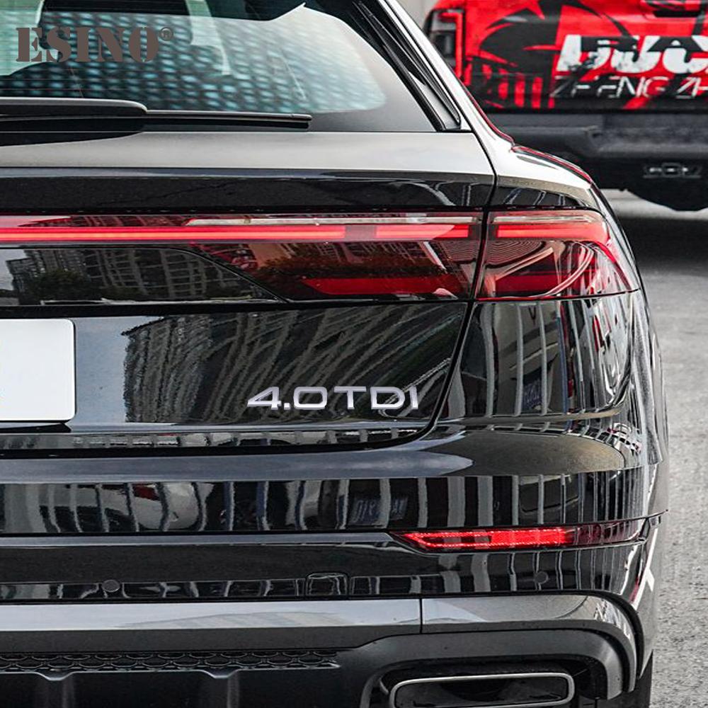 ABAB1 3D 1.6 1.9 2.0 3.0 4.0 TDI Car Trunk ABS Badge Emblem For Car Rear Tailgate Adhesive Badge Sticker for A4 A5 A6 A7 A8 Q3 Q5 Q7