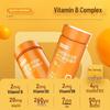 Nott/Land Blood Orange Complex Vitamin B Chewable Tablets - 60 Count, Multiple Nutrients Included.