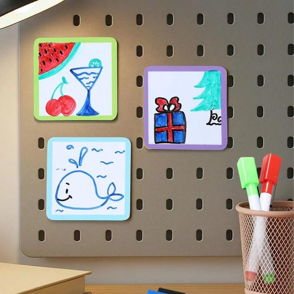 Writable Memo Boards Multifunctional Magnet Name Tags Whiteboard Label Stickers Office