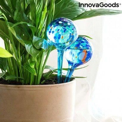 Ballons arrosage automatique - InnovaGoods - Aqua·loon - Pack de 2 - Arrosage de jardin - Bleu