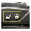 For Jeep Compass 2017 2018     Car Cover Detector ABS Matte Seat Adjustment Knob Button Switch Trim Accessories