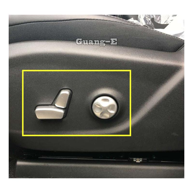 For Jeep Compass 2017 2018 Car Cover Detector ABS Matte Seat Adjustment Knob Button Switch Trim Accessories