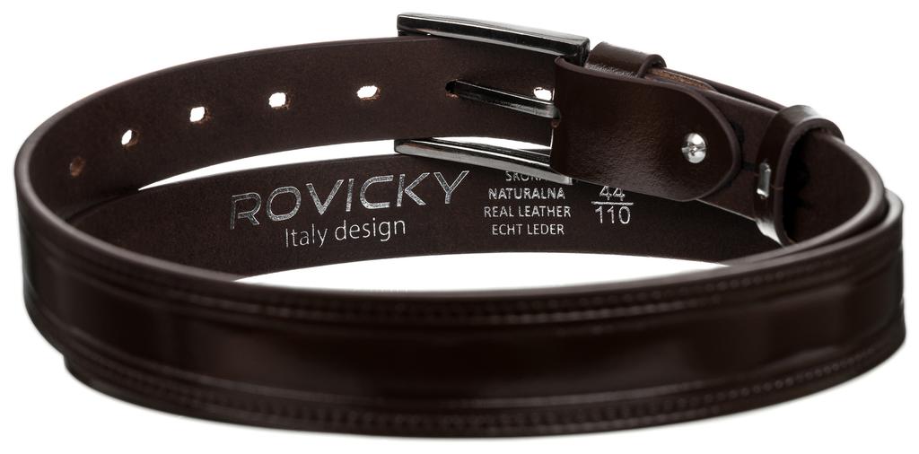M LEATHER BELT WAS PLW-R-7 95 BROWN