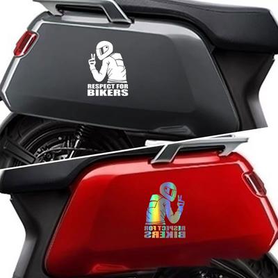 Aufkleber „Respect for Bikers“ – Cooler Motorradfahrer-Aufkleber für Auto/Motorrad