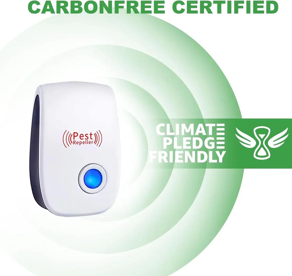 1pc-Ultrasonic Pest Repeller Electronic Plug In Sonic Repellent Pest Control for Bugs Mice Insects Spiders Mosquitoes
