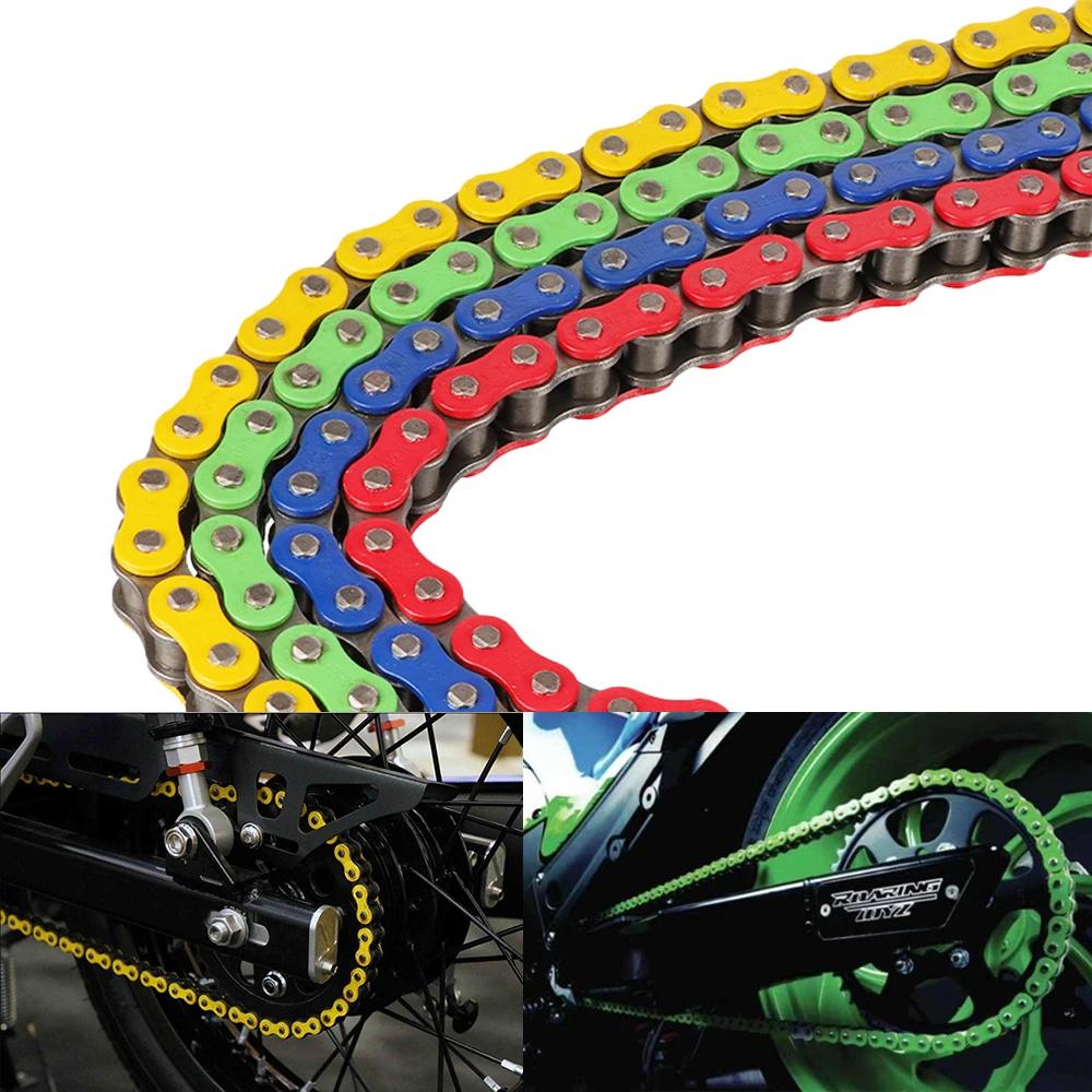 Motorcycle 428H -110L Color Chain 110 Links Chains For Racing Pit Dirt Bike Monkey ATV Quad Scooter Motocross Enduro Drive