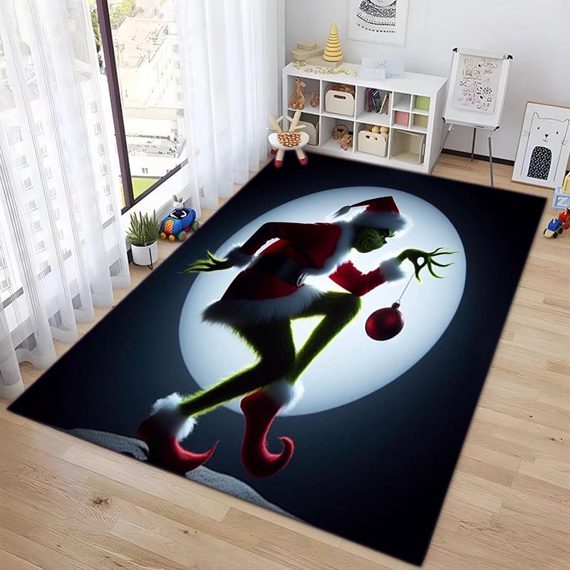 Christmas Gift Comedy Movie How the Grinch Stole Christmas carpet home living room decoration table and chairs anti slip door mat carpet A15