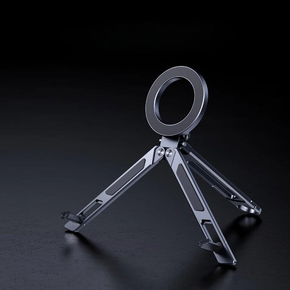 Foldable Mobile Phone Stand Magnetic Adsorption Phone Holder Compatible Selfie Stick  Desktop Use