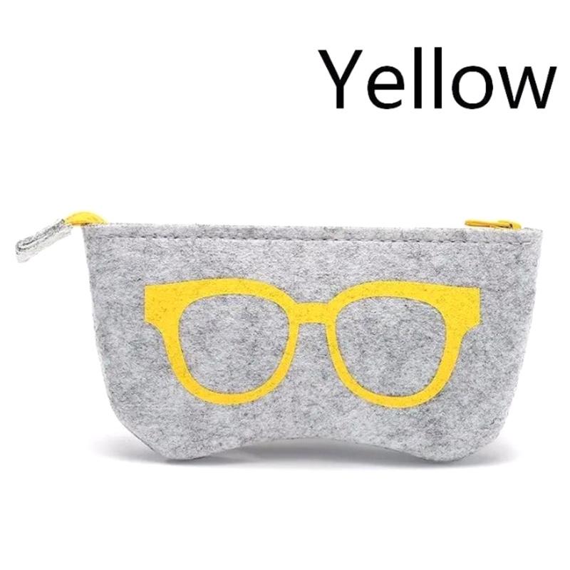 Colorful Make Up Case For Women Men Glasses Box Felt Sunglasses Bag Eyeglasses Cases For Men Eyewear