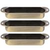 3Pcs Closed Pickup Cover Single No Hole Brass Instrument Guitar Musical AccessoriesBronze