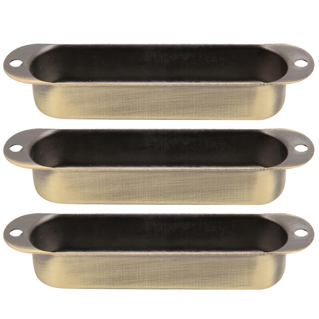 3Pcs Closed Pickup Cover Single No Hole Brass Instrument Guitar Musical AccessoriesBronze