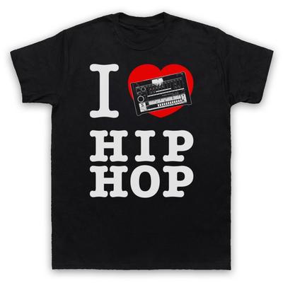 Ich liebe Hip Hop 808 Drum Machine Retro Musikszene Herren- und Damen-T-Shirt