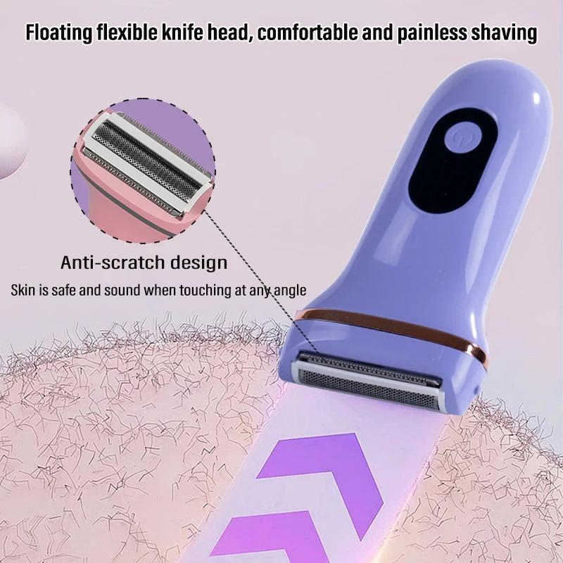 Electric Women Painless Epilator Female Shaver Leg Body Hair Removal Lip Chin Depilatory Lady Bikini Trimmer Facial Hair Razor